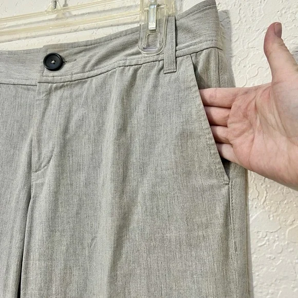 Banana Republic Gray Cuffed Dress Pants Career Business Casual‎ Trousers Stretch - Picture 4 of 7